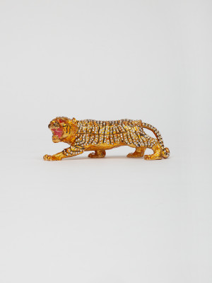 Шкатулка сувенирная в виде тигра S-1112YW золотистый