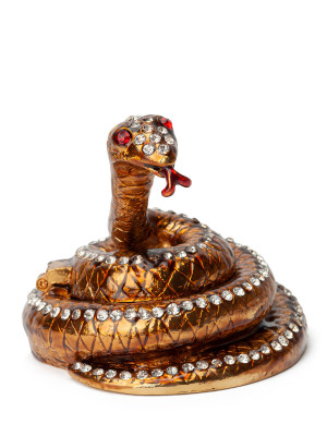 Сувенирная шкатулка в виде змейки S-455